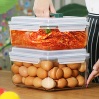 保鮮盒 6L超大號密封盒高硼硅玻璃大容量微波長方形保鮮冰箱收納盒泡菜盒 限時88折