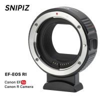 SNIPIZ EF-EOS R1 Lens Mount Adapter Ring EF-RF Auto Focus Electronic for Canon EOS EF/EF-S Len to Canon RF Camera EOS R R5 R6 RP