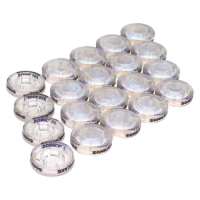 SONICAKE Footswitch Toppers Transparent Clear Cap For Guitar Effects Pedal 10mm 20 PCS QST-02