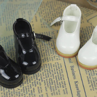 1/6 1/3 1/4 YOSD woman man boy girl SD AOD DOD BJD MSD Dollfie Synthetic Leather Shoes black white shoes YG306