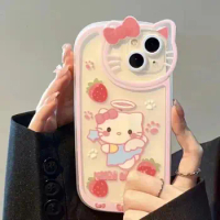Kawaii Sanrio Iphone Case Hello Kittys Kuromi Cartoon Cute Anime Soft Iphone Case Apple Iphone14Promax 13 12 11 Xr Girls Gift