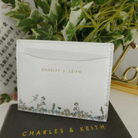 【直飛現貨 正品保證】小CK 花卉素描卡夾（白色）錢包 CK6-50700846 皮夾 皮包