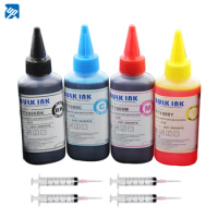 4 x 100ml UV dye ink refill ink compatible for MFC-J5330DW MFC-J5335DW J5730DW J5930DW J6530DW J6930DW J6935DW printer
