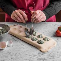 Set Pemotong Ravioli, 5 Keping, Pin Bergolek dan Roda Pasta, Sesuai untuk Majlis Makan Malam