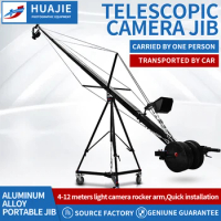 JIANMEI 4-10m Camera Telescopic Boom Wholesale Crane Fishing Rod Rocker Arm 360 degree Rotation