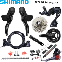 Shimano 105 Di2 Groupset R7170 2×12s Groupset ST-R7120 BR-R7170 Brake R7100 Crankset FD-R7100 RD-R7100 Original Shimano