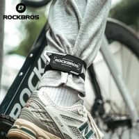 ROCKBROS Portable Bicycle Leg Strap Ankle Elastic Band Leg Band Wrist Safety Band Reflective Bandage Suitable for Cycling