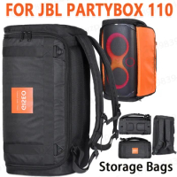 For JBL PARTYBOX 110 Portable Speaker Shoulder Bags Large Capacity Waterproof Storage Bag Organizer Breathable Multifunctional