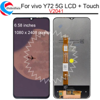 6.85" Original LCD For vivo y72 5g LCD V2041 Display Touch Screen Digitizer Assembly For VIVO Y72 5G LCD
