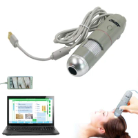 USB 5X-200X Intelligent Dermal Detector Smart Skin Analyzer Hair Analysis Detection Beauty 8LED Digital Scalp Hair Microscope