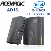 ACEMAGIC AD15 Mini PC Intel i5-11500B 16GB DDR4 512GB/1TB SSD 65W TDP 4K Triple Display WiFi6 BT5.2 Mini Gaming Computers