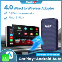 Carlinkit 4.0 CarPlay Wireless Android Auto Wired to Wireless Adapter for Vw Skoda Toyota Peugeot Kia Mazda IPhone Android Phone