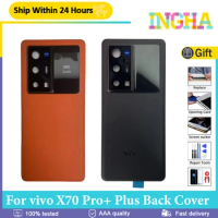 Original For vivo X70 Pro+ Back Battery Cover Housing Door V2145A V2114 Phone Rear CaseFor vivo X70 Pro Plus Repair Replacement