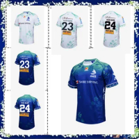 2024 Fijian Drua Home Rugby Singlet Jersey 2023/24 FIJIAN DRUA MENS COMMEMORATIVE ANZAC TRAINING JERSEY size S---5XL