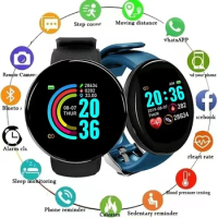 D18 Smart watch Men and Women Smartwatch Blood Pressure Waterproof Digital Watches Sports Fitness Tracker Watch for Android iOS