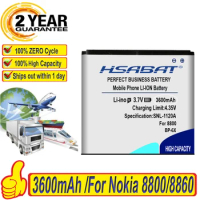 HSABAT BL-5X 3600mAh BP-6X Battery / BP 6X Battery Use for Nokia 8800/8860/8800 Sirocco/N73i 8801 886 8800s