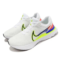 Nike 慢跑鞋 React Infinity Run FK 3 PRM 男鞋 白 黃 黑 針織 DX1629-100
