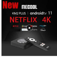 20PCS MECOOL KM2 Plus Global Version Android 11 TV Box 4K Amlogic S905X4 2G DDR4 16GB WIFI5 BT5.0 Media Player Set Top Box