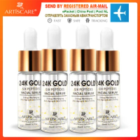 ARTISCARE 24K Gold Six Peptides Serum 4pcs Face Cream Day Moisturizing and Lifting Skin Care