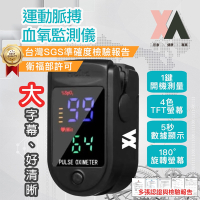 【XA】運動脈搏血氧監測儀(血氧機·健康管理·脈搏測量·請認明衛福部許可與台灣SGS校正報告書檢測數值)