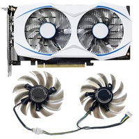 1 Pair For GTX1050 1050ti RX460 DUAL Graphics Card Cooling Fans Replacement Accessories