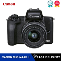 Canon EOS M50 Mark II Mirrorless Camera Digital Camera with Ef-m 15-45mm F / 3.5 Lens