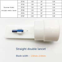 1pcs mô hình khác nhau lưỡi Sapphire đâm vết rạch dao đầu lưỡi dao mắt mắt dụng cụ phẫu thuật