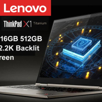 High-end Lenovo Light &amp; Thin Business Laptop ThinkPad X1 Titanium With 13.5 Inch 2.2K Backlit Touch Screen i7-1160G7 Win10 Pro