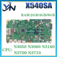 X540SA Motherboard For ASUS PLACA X540SAA X540S F540S X540 REV 2.1 N3050 N3700 N3710 CPU 2G/4GB/8G Laptop Mainboard