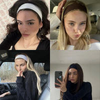 Headband Sport Wanita Bandana Adem Bando  Korean Style Anti Pusing