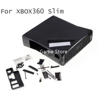 For XBOX 360 Slim Console Black Replacement With Screw For XBOX360 E Full Set Protective Housing Shell Case