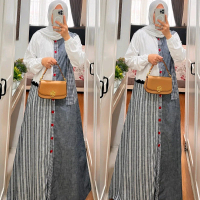 GAMIS KOMBINASI SYAINA BY SEMUT 3079