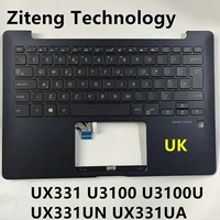 UK backlit Laptop Keyboard C Cover for Asus ZenBook U3100 U3100U UX331U UX331UN UX331UA UX331 UK Layout