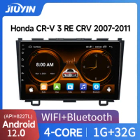 JIUYIN AI Voice Wireless CarPlay Android Auto Radio For Honda CR-V 3 RE CRV 2007-2011 4G Car Multimedia GPS 2din autoradio