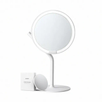 【AMIRO】Mate S 系列LED高清日光化妝鏡(升級Type-C接口內含5倍放大鏡 易拆卸充電式設計方便攜帶 情人節)