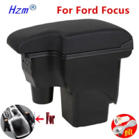 For Ford Focus 2 armrest box mk2 car accessories nterior Retrofit For Ford Focus mk2 Car Armrest box Center Storage box USB