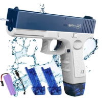 Glock Electric Water Gun Fully Automatic Bursting Water Spray Gun Summer Outdoor Toy Guns for Children
