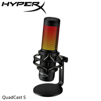【現折$50 最高回饋3000點】HyperX QuadCast S USB 電容式電競麥克風 黑 4P5P7AA