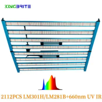 KingBrite 650W 8 Bars LM301H/LM281B+ 660nm UV IR LED Grow Light (240W 320W 480W 800W 1000W All Available)