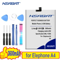 100% HSABAT 3600mAh Battery For Elephone A4 / A4 pro