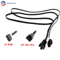 ASUS SM RGB to Motherboard 5V ARGB 3-Pin Extension Cable FOR ADDRESSABLE LED / ROG STRIX GAMING / MAXIMUS XII SERIES