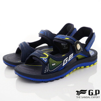 GP 涼拖鞋-磁扣雙絆帶排水涼鞋款G1697M-20藍(男段)