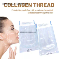 12pcs/pack Face Lift Silk Fibroin Line Carving Anti Aging Essence Peptide Serum Face Absorbable Collagen Protein Thread