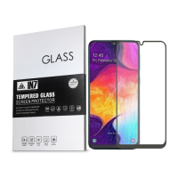 IN7 Samsung A50/A50s/A30s (6.4吋) 高清 高透光2.5D滿版9H鋼化玻璃保護貼 疏油疏水 鋼化膜-黑色