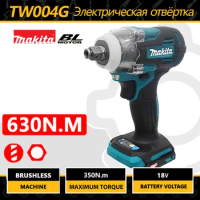 Makita 18V TW004G 무브러시 드라이버 18V Screwdriver Machine Brushless Electric Screwdriver Rechargable Drill Driver For Makita