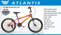 Sepeda BMX Anak Laki Atlantis BM 401JQ Ban Pompa 20x2.125 Inch Untuk Anak 7-12 Tahun