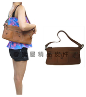 限時 滿3千賺10%點數↘ | ~雪黛屋~Cecife 肩背包中容量主袋+外袋共四層扁包100%進口牛皮革復古仿舊提肩背斜側背附活動長短背帶CL6819