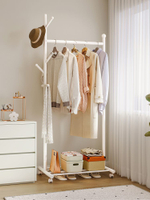 臥室掛衣架落地簡易晾衣架子移動家用室內房間小型衣服衣帽架桿式