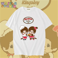 T-shirt bersaiz besar WS0229. T-shirt Korea Monchichi, T-shirt Monchichi WAFFS 5XL, 5XL.