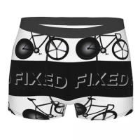 Men Fixed Gear Underwear Bicycle Race Funny Boxer Shorts Panties Male Soft Underpants S-XXL